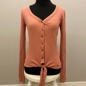 Hollister Pink Long Sleeved Top Size S